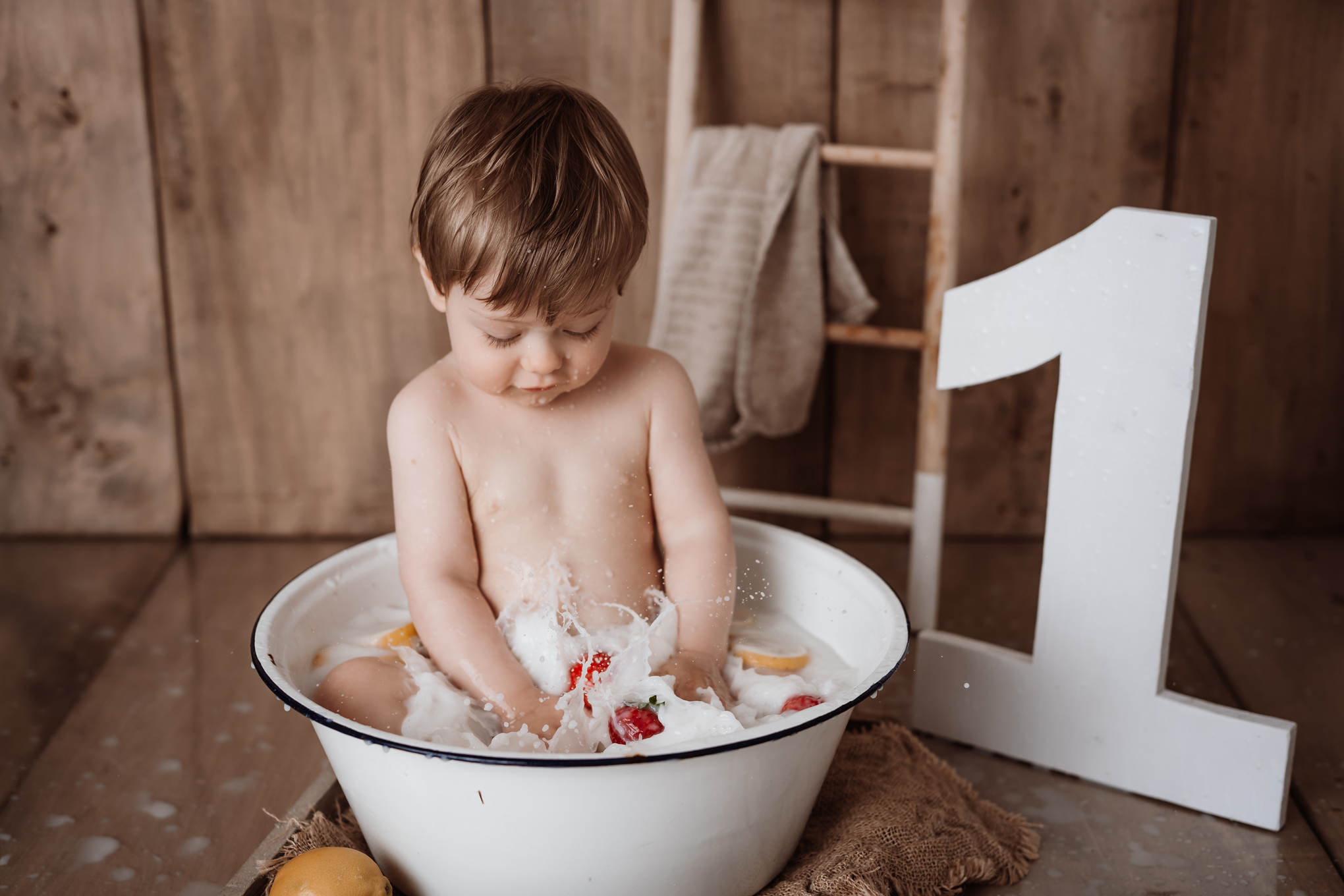 Erster Geburtstag Fotoshooting in Emden Studio